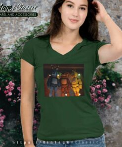 Freddy Bonnie Chica Singing Shirt V Neck TShirt