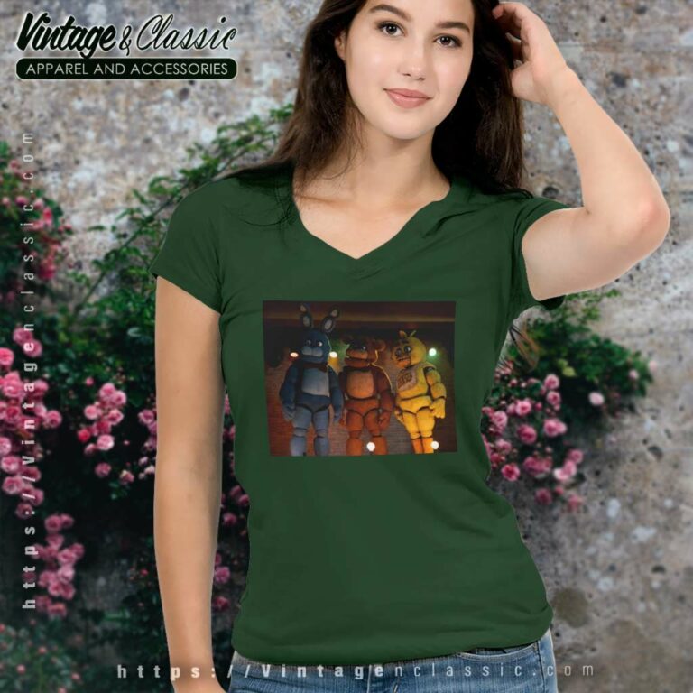 Freddy Bonnie Chica Singing Shirt V Neck TShirt Freddy Bonnie Chica Singing Shirt V Neck TShirt