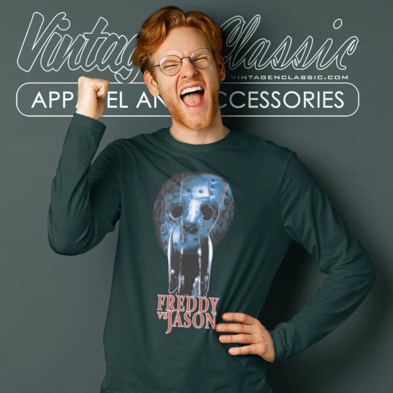 Freddy Vs Jason Horror Halloween Long Sleeve Tee Freddy Vs Jason Horror Halloween Long Sleeve Tee