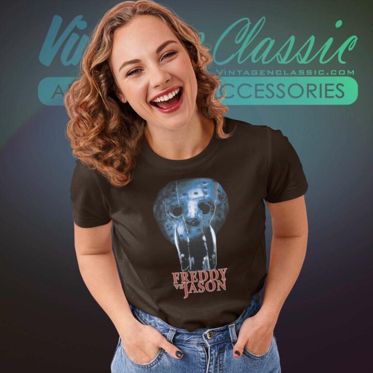 Freddy Vs Jason Horror Halloween Women TShirt Freddy Vs Jason Horror Halloween Women TShirt