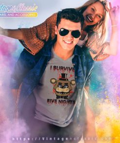 Freddys I Survived Five Night V Neck TShirt