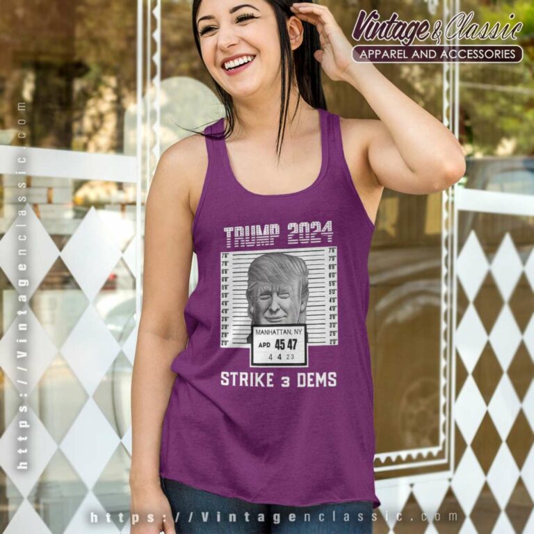 Free Donald Trump Strike 3 Dems Pro Maga Tank Top Racerback Free Donald Trump Strike 3 Dems Pro Maga Tank Top Racerback