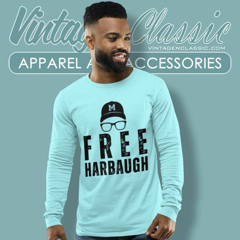 Free Harbaugh Michigan Wolverines The Big House Long Sleeve Tee Free Harbaugh Michigan Wolverines The Big House Long Sleeve Tee