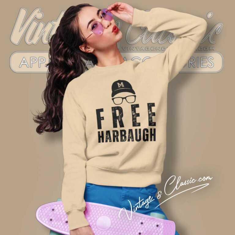 Free Harbaugh Michigan Wolverines The Big House Sweatshirt Free Harbaugh Michigan Wolverines The Big House Sweatshirt