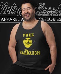 Free Harbaugh Shirt Big Ten Suspends Jim Harbaugh Tank Top Racerback