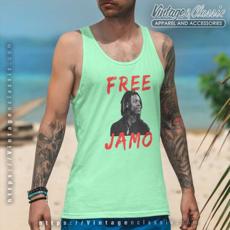Free Jamo Portrait Tank Top Racerback Free Jamo Portrait Tank Top Racerback