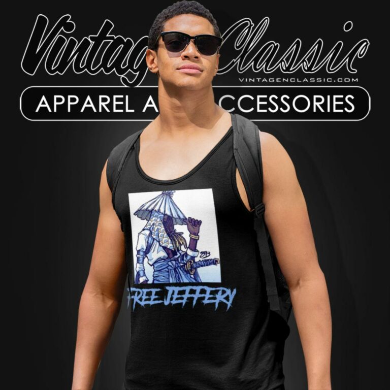 Free Jeffery Young Thug Graphic Tank Top Racerback Free Jeffery Young Thug Graphic Tank Top Racerback