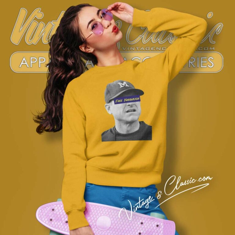 Free Jim Harbaugh Michigan Sweatshirt Free Jim Harbaugh Michigan Sweatshirt
