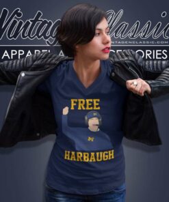 Free Jim Harbaugh Shirt Support Harbaugh V Neck TShirt