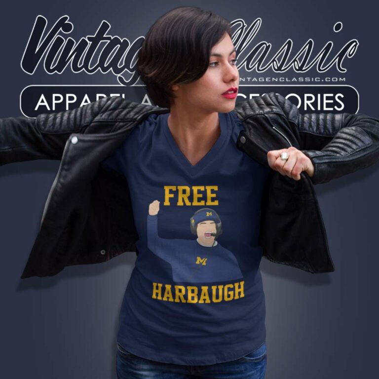 Free Jim Harbaugh Shirt Support Harbaugh V Neck TShirt Free Jim Harbaugh Shirt Support Harbaugh V Neck TShirt