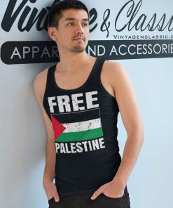Free Palestine Arabic Big Palestine Flag Free Gaza Shirt 4 Free Palestine Arabic Big Palestine Flag Free Gaza Tank Top Racerback