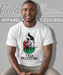 Free Palestine Hand Grunge T Shirt