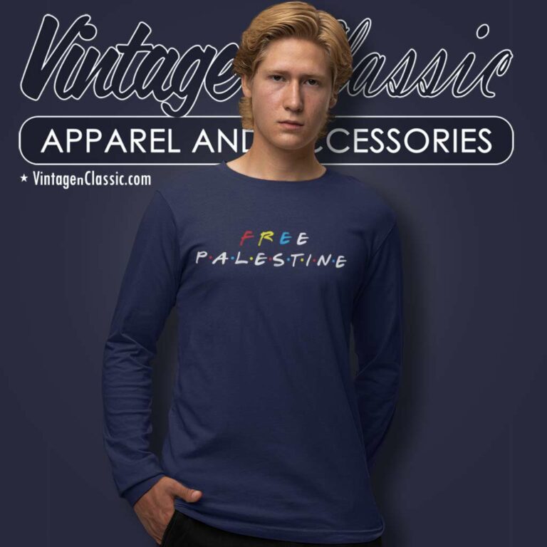 Free Palestine Shirt Friends Style Tv Show Long Sleeve Tee Free Palestine Shirt Friends Style Tv Show Long Sleeve Tee