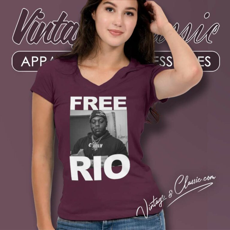 Free Rio Shirt Rio Da Yung Og V Neck TShirt Free Rio Shirt Rio Da Yung Og V Neck TShirt