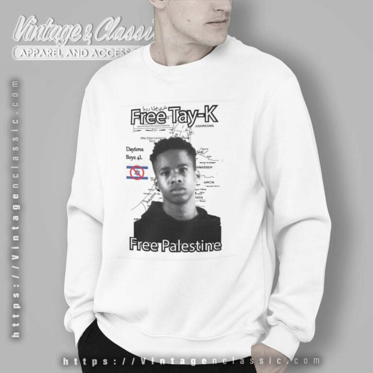 Free Tay K Free Palestine Sweatshirt Free Tay K Free Palestine Sweatshirt