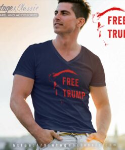 Free Trump Usa Patriot Donald Trump 2024 V Neck TShirt