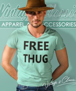 Free Young Thug Ysl V Neck TShirt