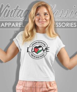 Freedom For Palestine Youre In My Heart Women TShirt