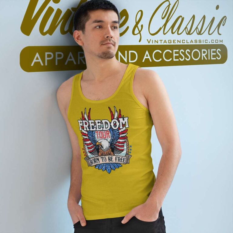 Freedom Tour Born To Be Free Shirt Happy 4th Of July Tank Top Racerback Freedom Tour Born To Be Free Shirt Happy 4th Of July Tank Top Racerback