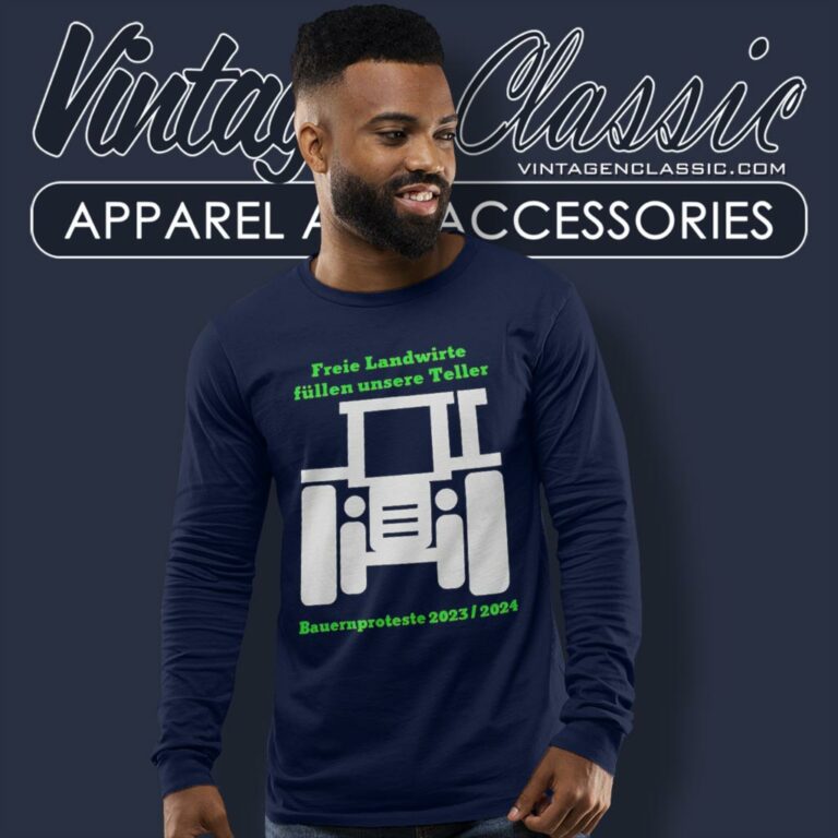 Freie Landwirte Fiillen Unsere Teller Bauernproteste 2023 2024 Long Sleeve Tee Freie Landwirte Fiillen Unsere Teller Bauernproteste 2023 2024 Long Sleeve Tee