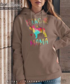 Frenchie Mama Tie Dye Shirt French Bulldog Dog Mom Hoodie