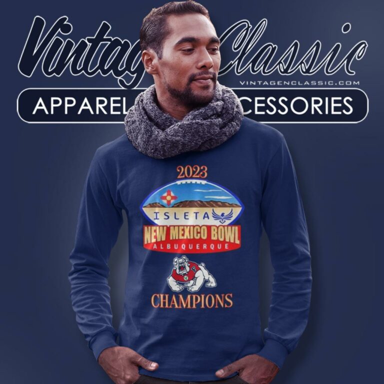Fresno State Bulldogs 2023 Isleta New Mexico Bowl Albuquerque Long Sleeve Tee Fresno State Bulldogs 2023 Isleta New Mexico Bowl Albuquerque Long Sleeve Tee