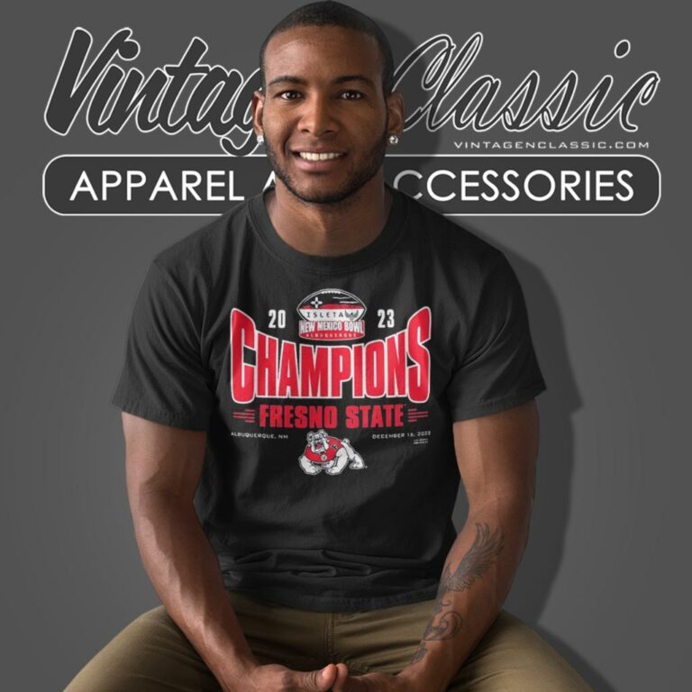 Fresno State Bulldogs Isleta New Mexico Bowl Champions 2023 T Shirt Fresno State Bulldogs Isleta New Mexico Bowl Champions 2023 T Shirt