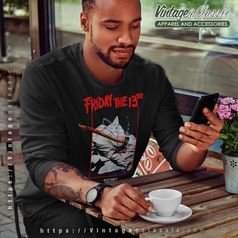 Friday The 13th Axe Poster Sweatshirt Friday The 13th Axe Poster Sweatshirt