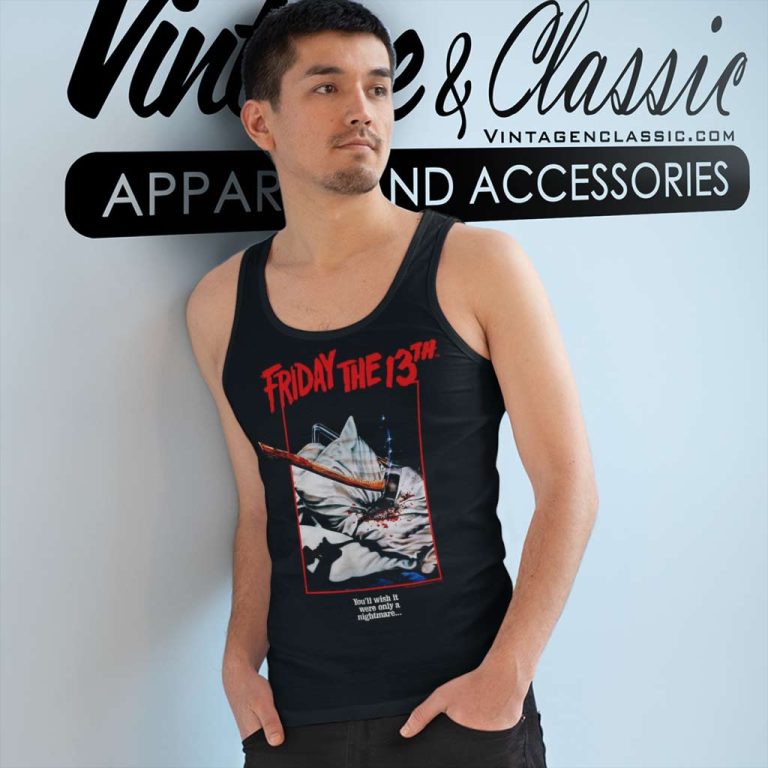 Friday The 13th Axe Poster Tank Top Racerback Friday The 13th Axe Poster Tank Top Racerback