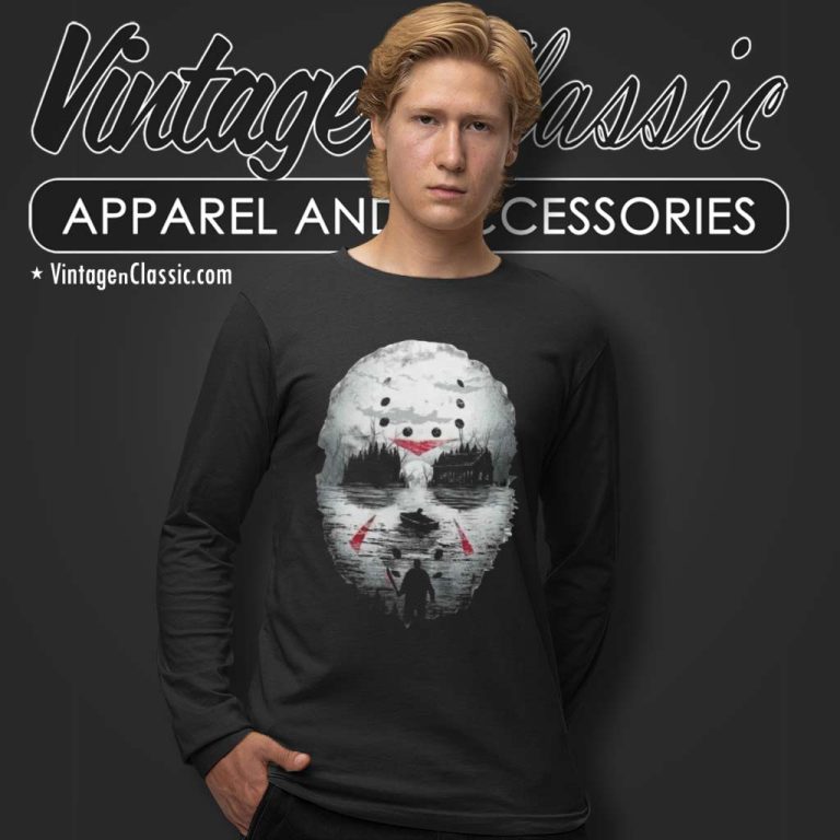 Friday The 13th Jason Shirt Horror Movie Long Sleeve Tee Friday The 13th Jason Shirt Horror Movie Long Sleeve Tee