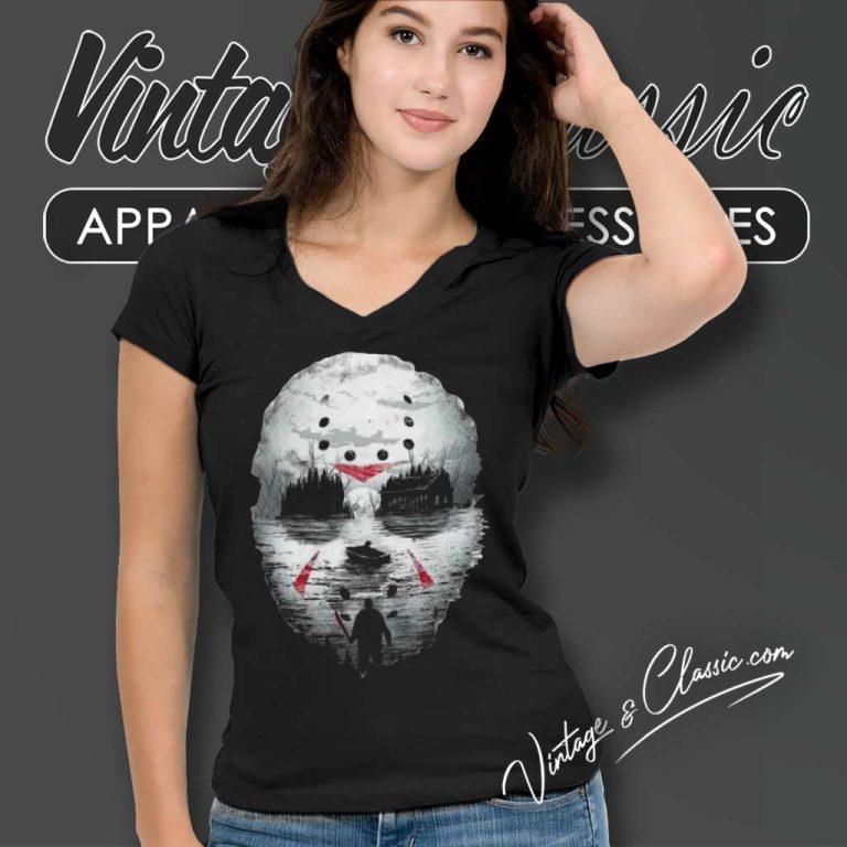 Friday The 13th Jason Shirt Horror Movie V Neck TShirt Friday The 13th Jason Shirt Horror Movie V Neck TShirt