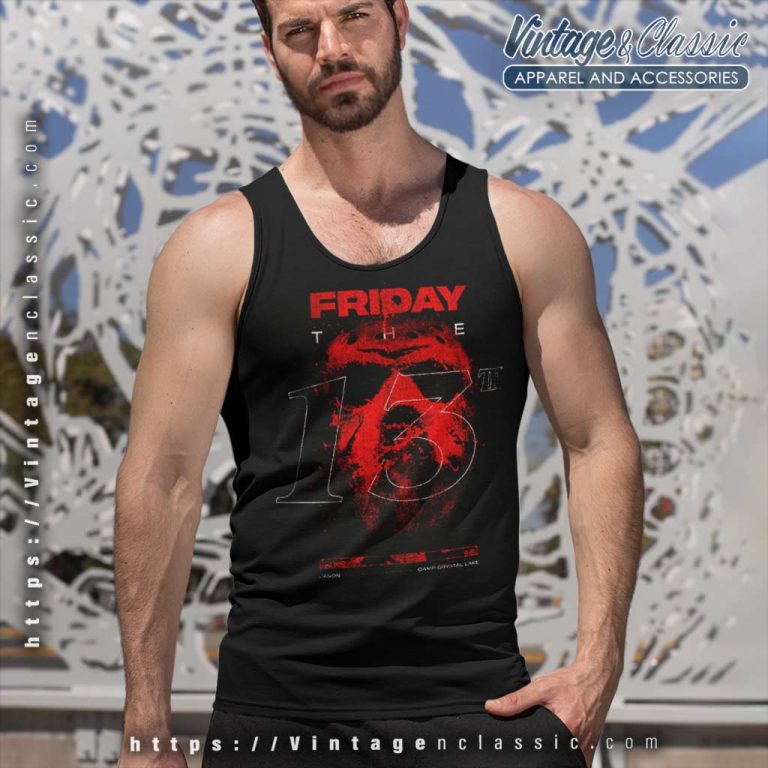 Friday The 13th Mask Tank Top Racerback Friday The 13th Mask Tank Top Racerback