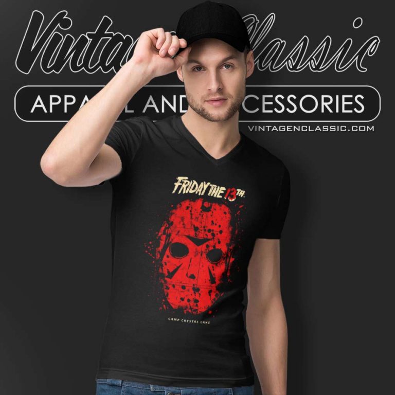 Friday The 13th Shirt Camp Crystal Lake V Neck TShirt Friday The 13th Shirt Camp Crystal Lake V Neck TShirt