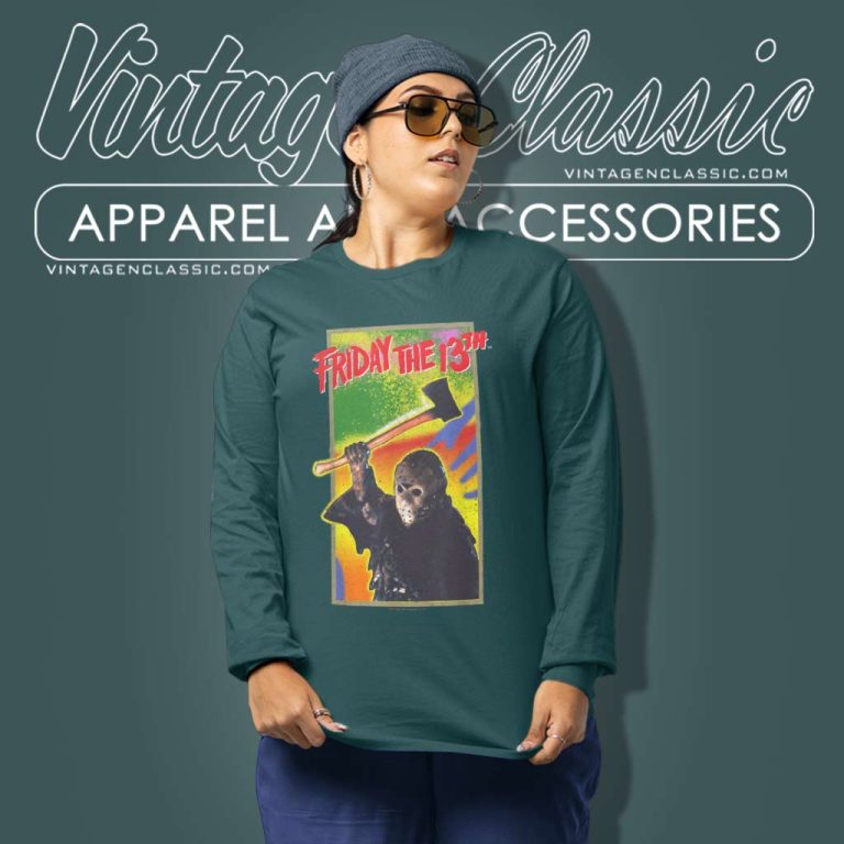 Friday The 13th Shirt Halloween Movies Long Sleeve Tee Friday The 13th Shirt Halloween Movies Long Sleeve Tee