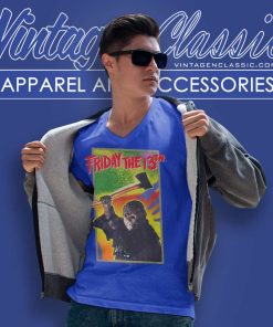 Friday The 13th Shirt Halloween Movies V Neck TShirt