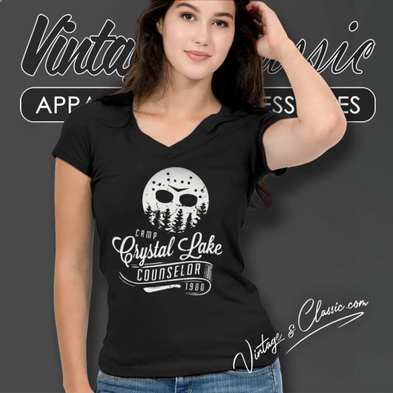 Friday The 13th Shirt Scary Movies V Neck TShirt Friday The 13th Shirt Scary Movies V Neck TShirt