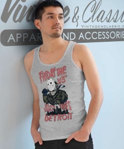 Friday The 313th Jason Takes Detroit Tank Top Racerback