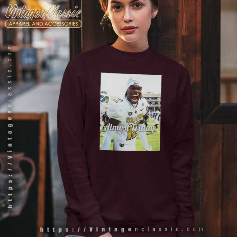 Almost Friday Travis Hunter Colorado Buffaloes Sweatshirt Almost Friday Travis Hunter Colorado Buffaloes Sweatshirt