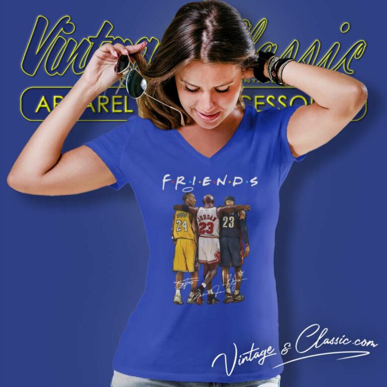 Friends Bryant Jordan Lebron Kobe Bryant V Neck TShirt Friends Bryant Jordan Lebron Kobe Bryant V Neck TShirt