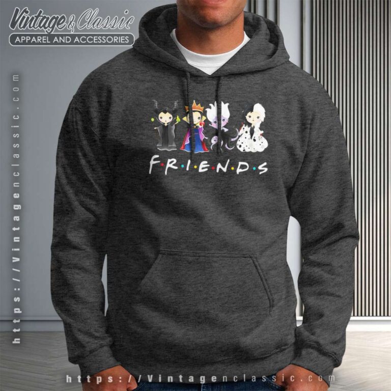 Friends Disney Villains Characters Hoodie Friends Disney Villains Characters Hoodie