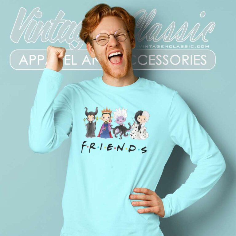 Friends Disney Villains Characters Long Sleeve Tee Friends Disney Villains Characters Long Sleeve Tee