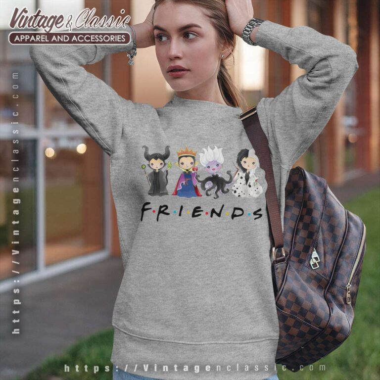 Friends Disney Villains Characters Sweatshirt Friends Disney Villains Characters Sweatshirt