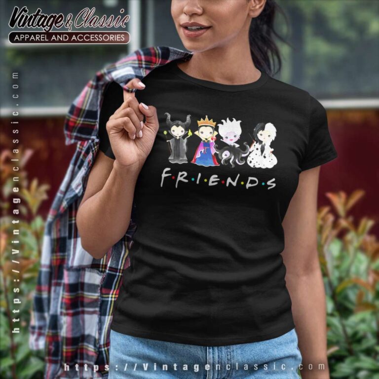 Friends Disney Villains Characters Women TShirt Friends Disney Villains Characters Women TShirt