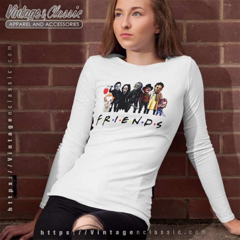 Friends Horror Characters Long Sleeve Tee Friends Horror Characters Long Sleeve Tee