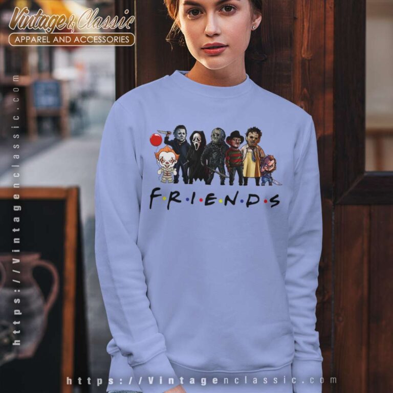 Friends Horror Characters Sweatshirt Friends Horror Characters Sweatshirt