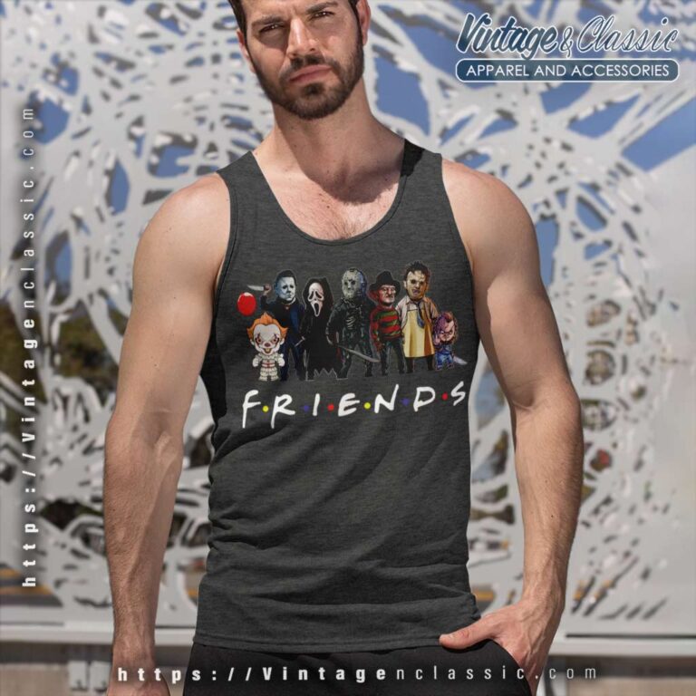 Friends Horror Characters Tank Top Racerback Friends Horror Characters Tank Top Racerback
