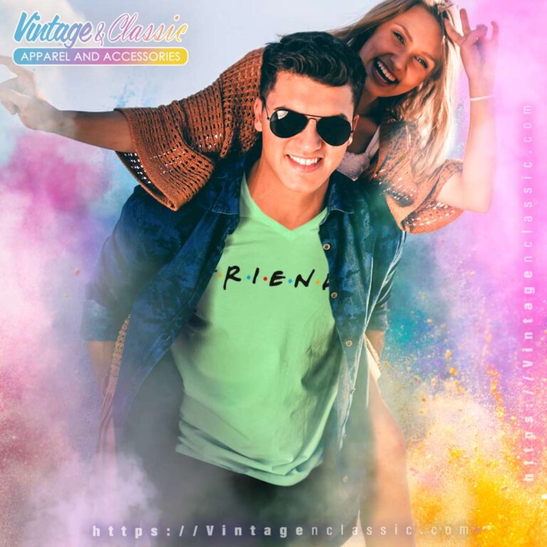 Friends Iconic Logo V Neck TShirt Friends Iconic Logo V Neck TShirt