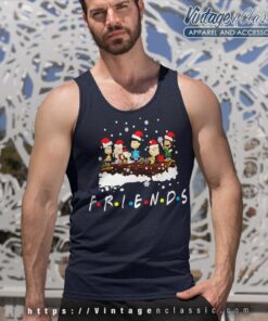 Friends Snoopy Christmas Snowy Friends Snoopy Christmas Snowy Tank Top Racerback