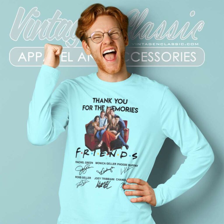 Friends Tv Show Full Cast Signed Long Sleeve Tee Friends Tv Show Full Cast Signed Long Sleeve Tee