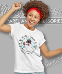 Frosty The Snowman Shirt Was A Jolly Happy Soul Women T Shirt
